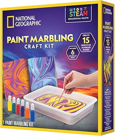 National Geographic Paint marbling craft kit