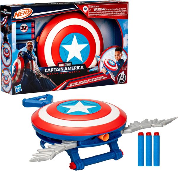 Hasbro Marvel Studios Captain America: Brave New World NERF Skyshot Blaster