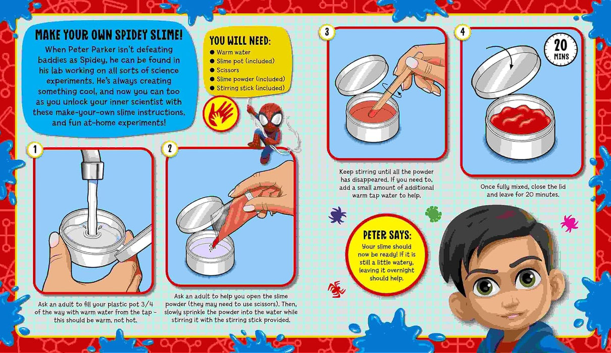 Marvel Spidey and his Amazing Friends: Slime Kit Activity Book and Craft Kit