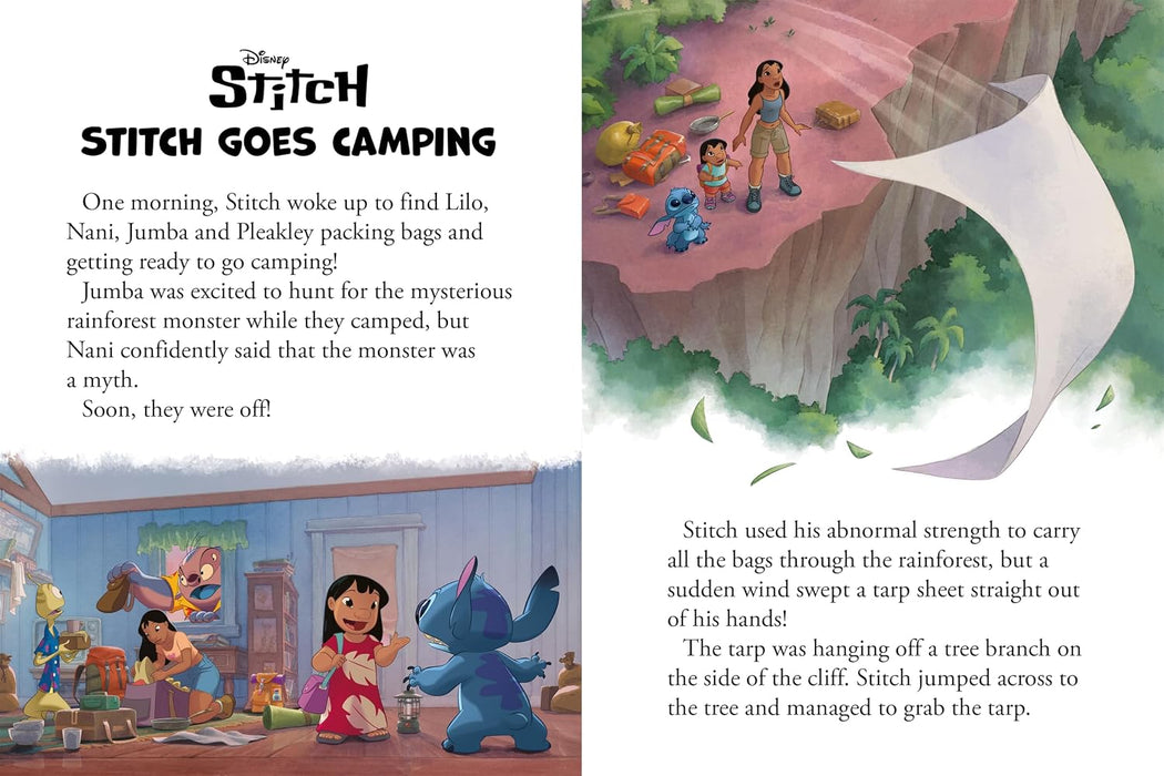 Disney Stitch: Stitch Goes Camping: An on-the-go storybook adventure | Perfect for travelling and bedtime stories