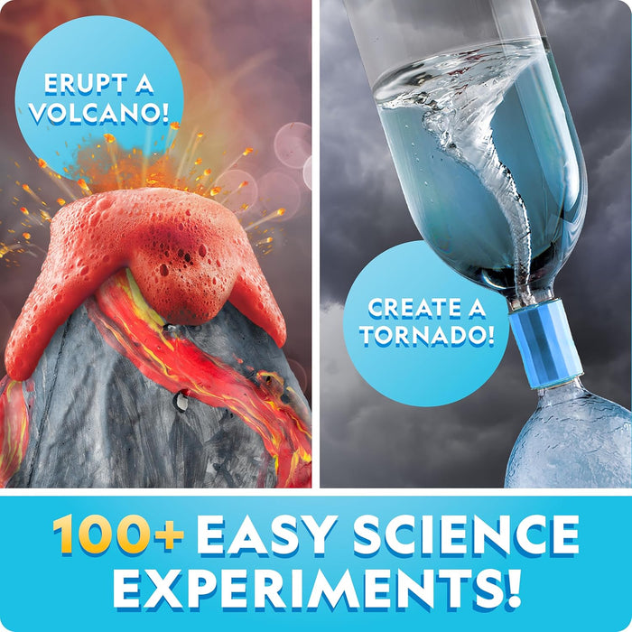 National Geographic Earth Science Kit – 100+ Science Experiments & Activities for Kids, Crystal Growing, Volcano Science Kit, Rock Collection, STEM Project Toy for Boys & Girls