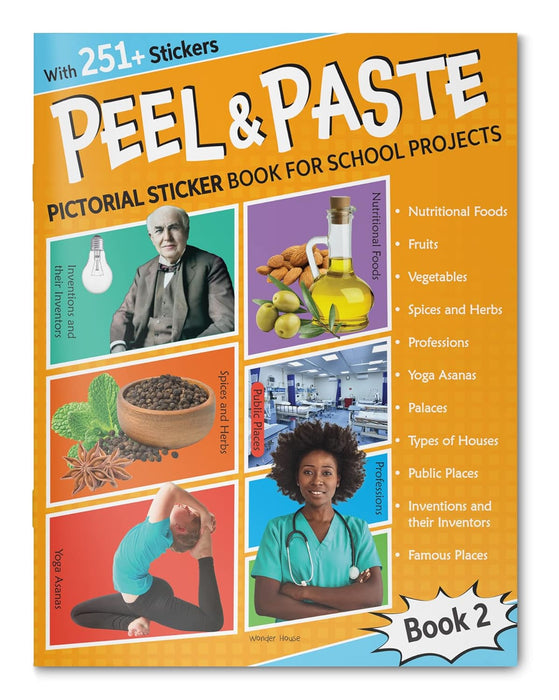 Peel & Paste - Pictorial Sticker Book for School Projects (Book 2)