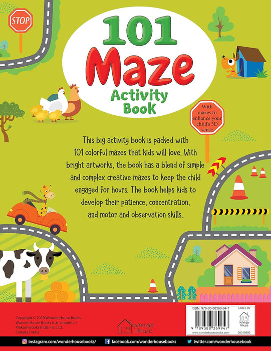 101 Maze Activity Book: Fun Activity Book For Children