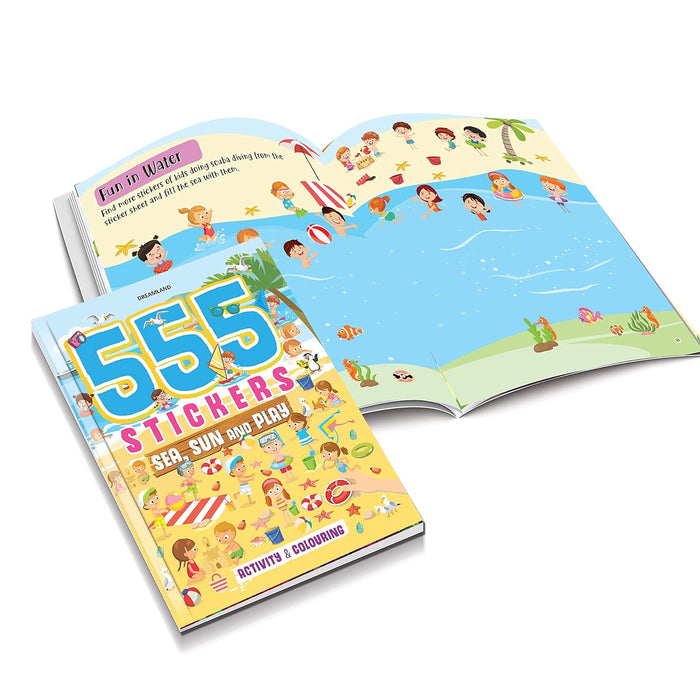 555 Stickers Sea, Sun and Play Activity & Colouring