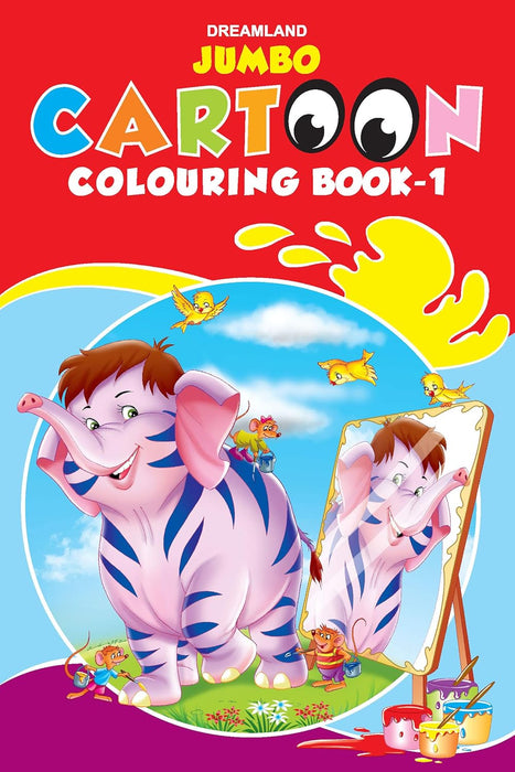 Jumbo Cartoon Colouring Book - 1