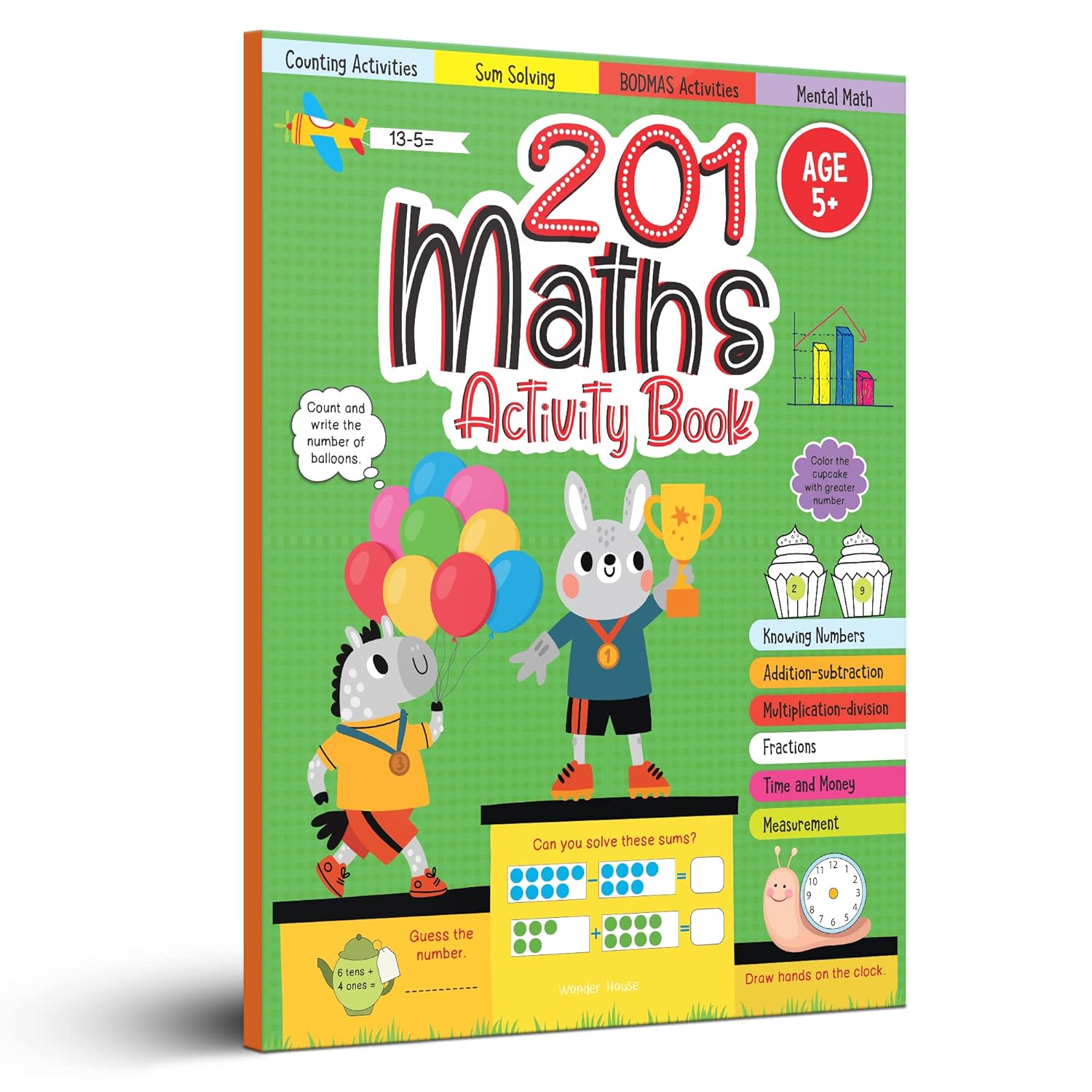 201 Maths Activity Book for Age 5+