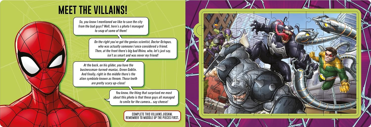 Marvel Spider-Man: Jigsaw Book