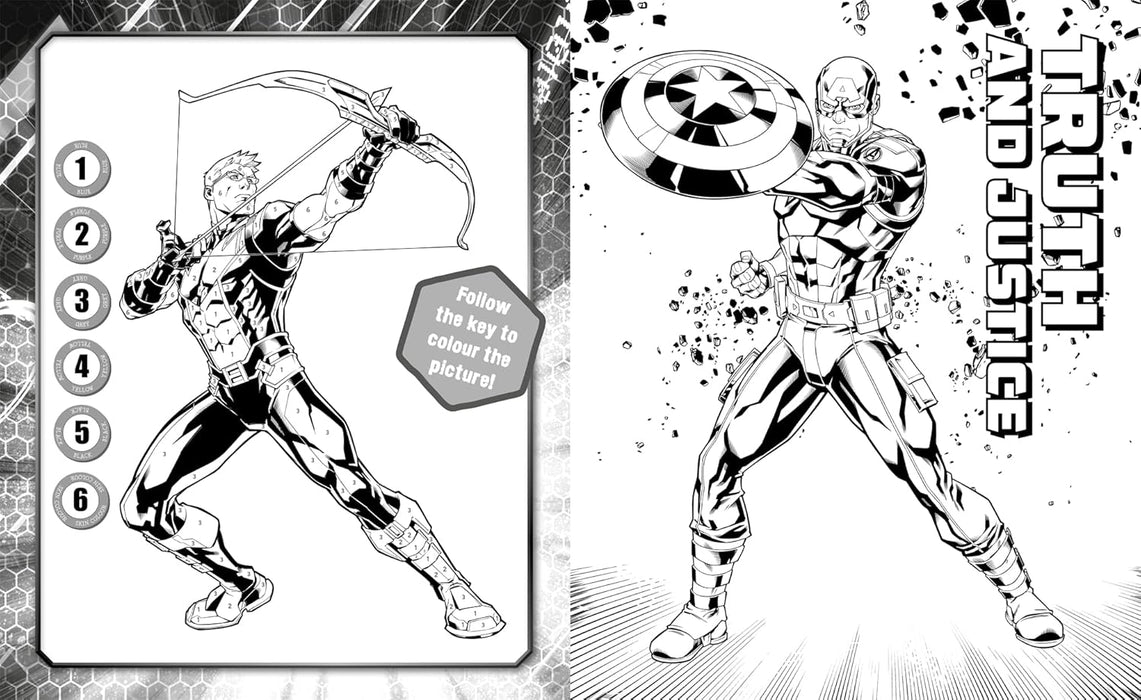 Marvel Avengers 5 in Colouring Book