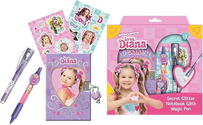 Love Diana Secret Notebook with Magic Pen