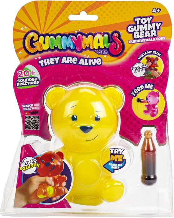 Gummymals Rubbery Squeezable Gummy Bear Shape Yellow