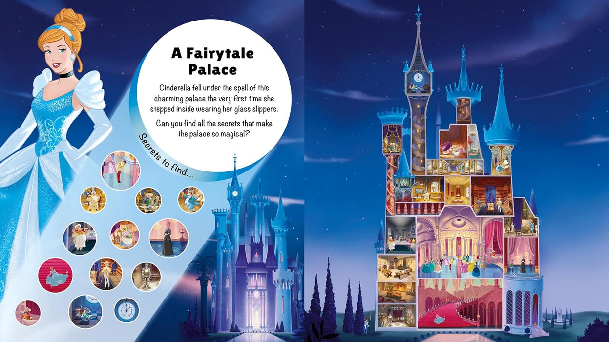 Disney Princess: Secret Reveals: A searchlight book with hidden items to search and find on every page!