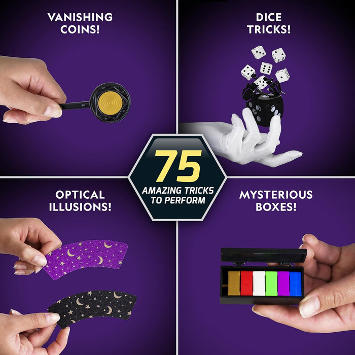 National Geographic Mega Magic Set - More Than 75 Magic Tricks for Kids to Perform with Step-by-Step Video Instructions for Each Trick Provided by a Professional Magician