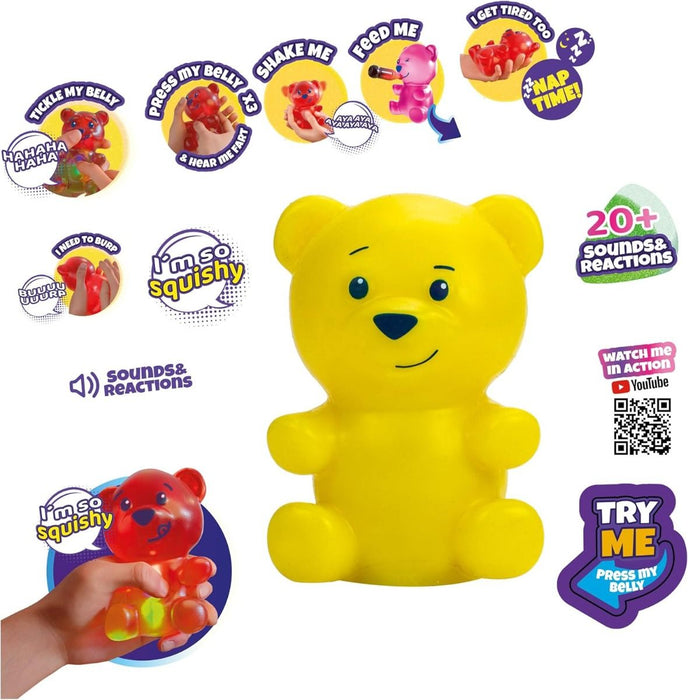 Gummymals Rubbery Squeezable Gummy Bear Shape Yellow
