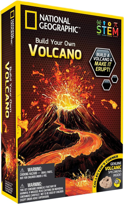 National Geographic Volcano Science Kit - Kids Can Build and Erupt a Volcano, STEM Science & Educational Toys Make Great Kids Activities