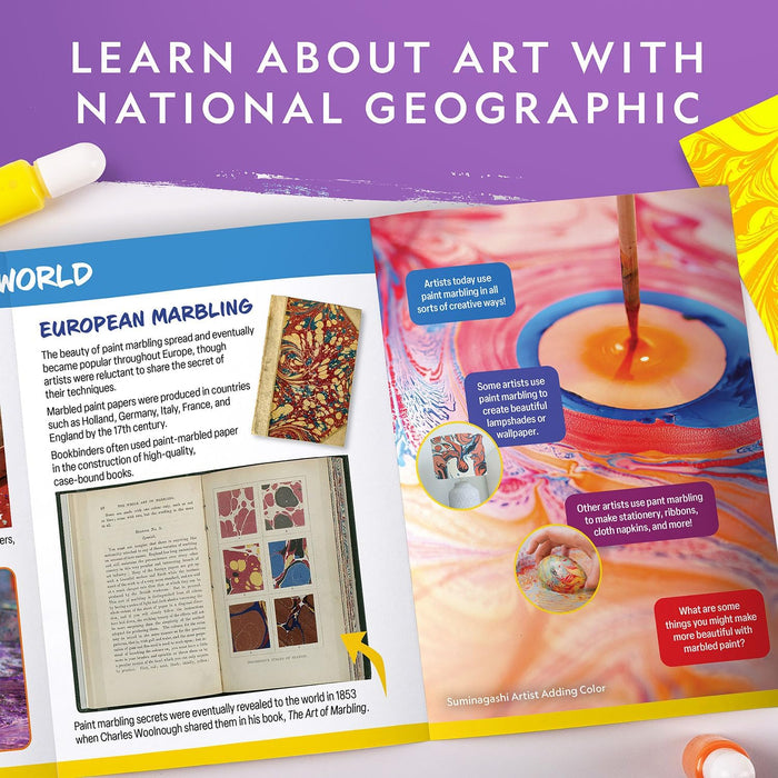 National Geographic Paint marbling craft kit