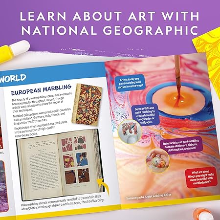 National Geographic Paint marbling craft kit