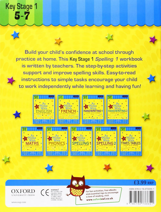 9780192733351	Key Stage1  -5-7 At Home With Spelling 1  - Oxford