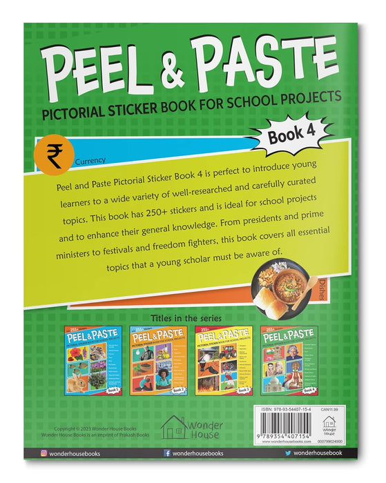 Peel & Paste - Pictorial Sticker Book for School Projects(Book 4)