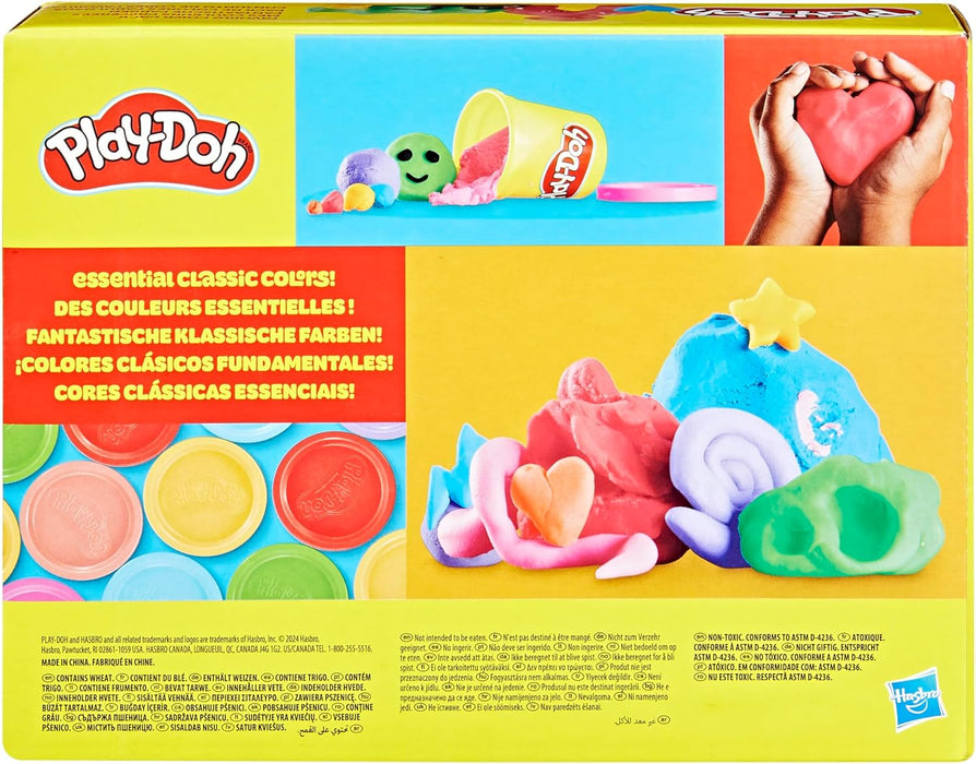 Hasbro Play-Doh, Favorite Color, Gift Ideas for Boys and Girls, 9-Pack, Manual Activities