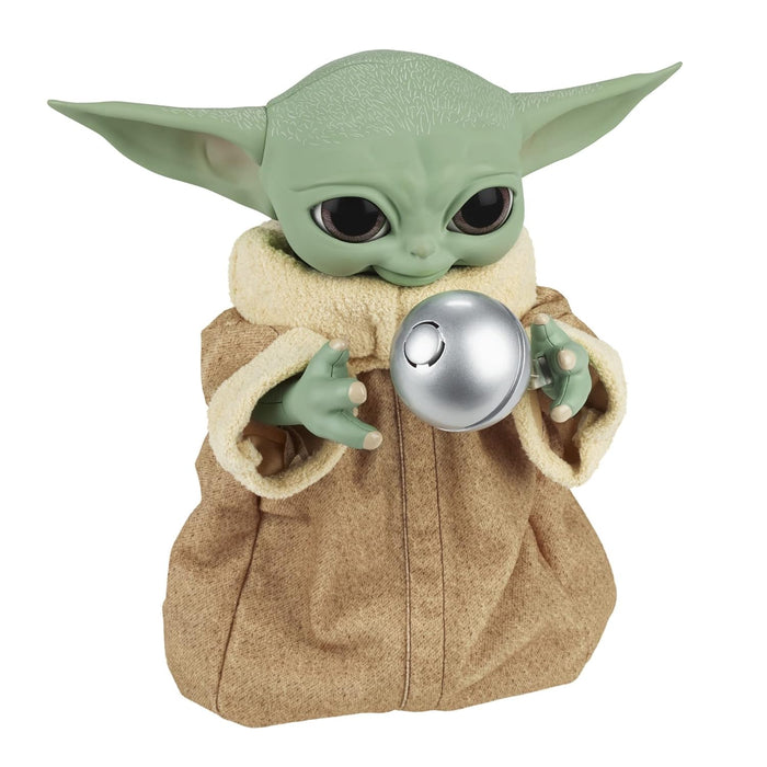 Star Wars: The Mandalorian Galactic Snackin' Grogu Animatronic Toy with Over 40 Sound and Motion Combinations, Interactive Toys