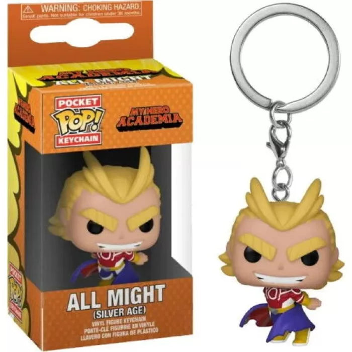 Funko Pop Keychain: Mha - All Might (Silver Age)