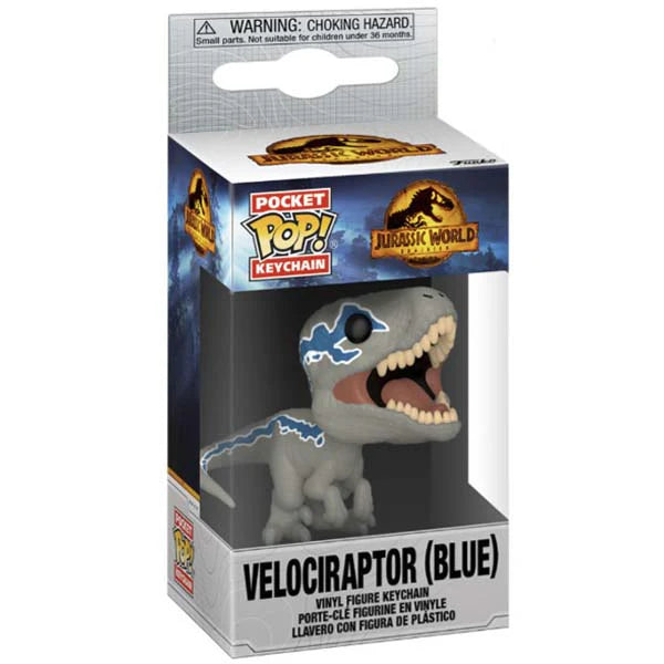 FUNKO POP KEYCHAIN: JURASSIC WORLD 3 - VELOCIRAPTOR BLUE