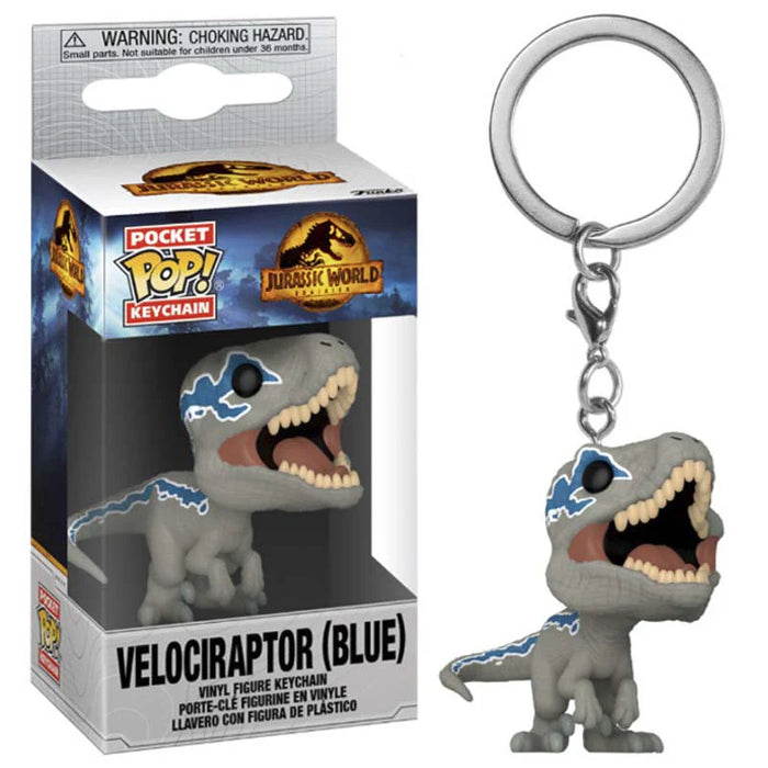 FUNKO POP KEYCHAIN: JURASSIC WORLD 3 - VELOCIRAPTOR BLUE