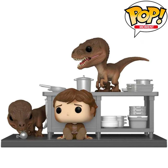 Pop Moment! Jurassic Park- Tim & Velociraptors