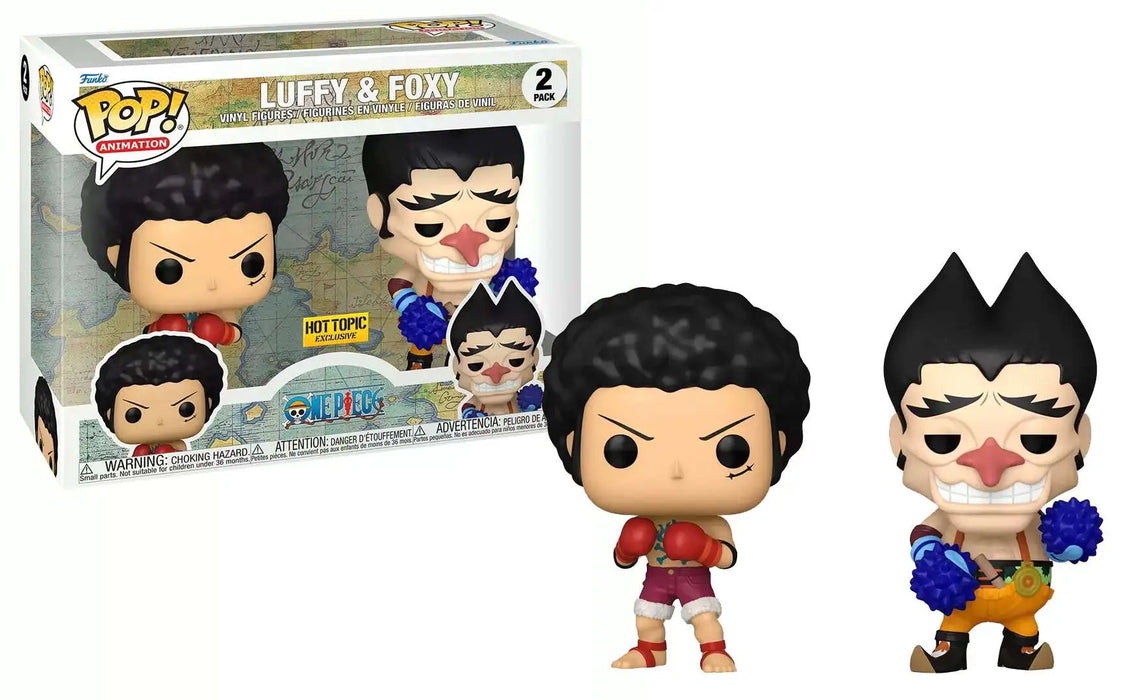 Pop! Animation: One Piece - Luffy and Foxy 2pk w/chase (Exc)