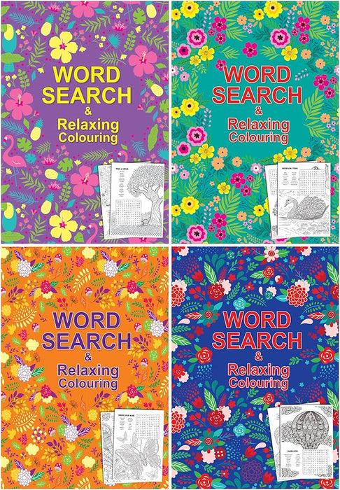 Word Search & Relaxing Colouring