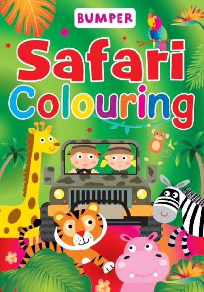 Bumper Safari Colouring Book