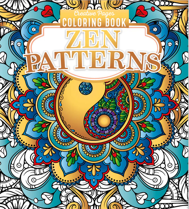 Creative Pages Zen Patterns Coloring Book