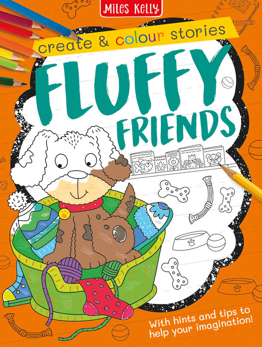 Create & Colour Stories Fluffy Friends  
