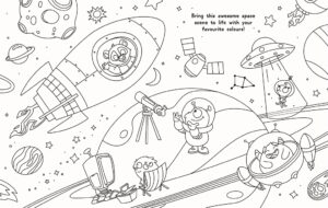 Glow Colouring: Space