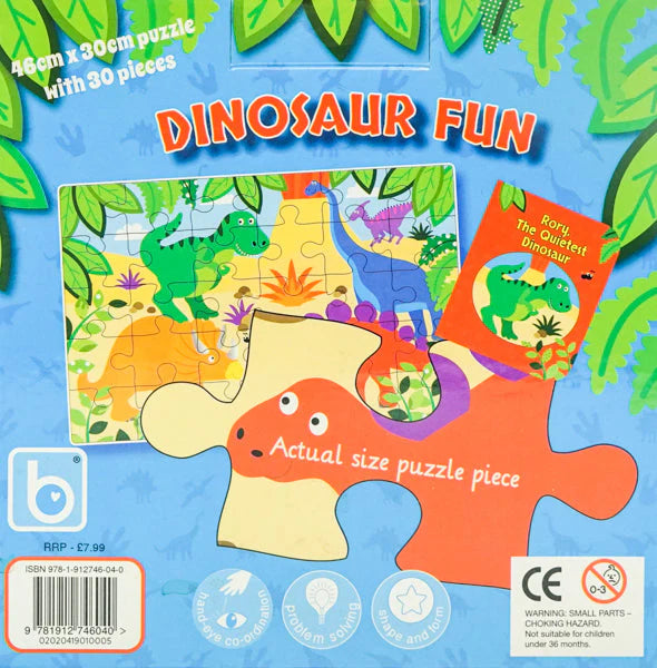 Dinosaur Fun: Dinosaur Jigsaw and Storybook