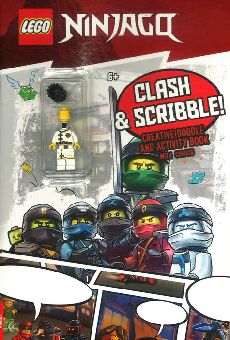Lego Ninjago : Clash & Scribble! (Creative Doodle and Activity Book with Comics)
