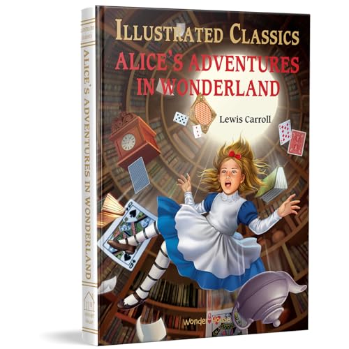 Alice in Wonderland: Illustrated Abridged Children Classic English Novel With Review Questions (Hard