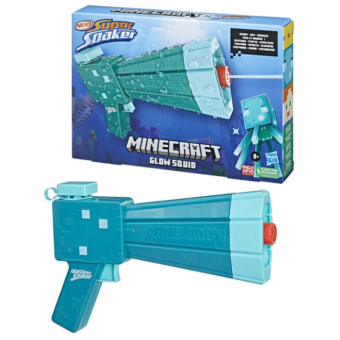 Hasbro Nerf Super Soaker Minecraft Glow Squid