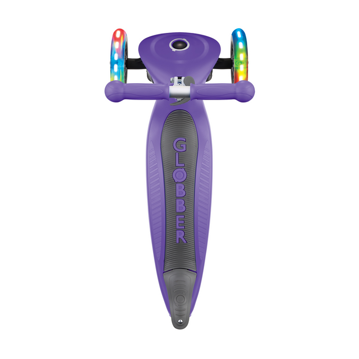 Globber - Junior Foldable Lights Scooter - Violet