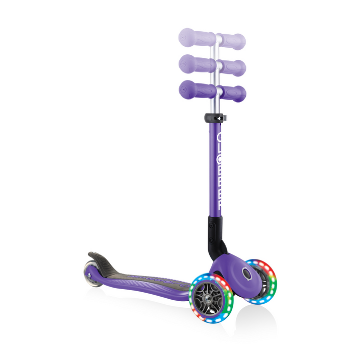 Globber - Junior Foldable Lights Scooter - Violet