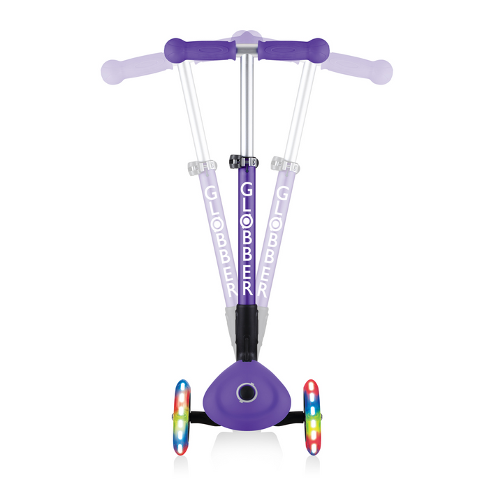 Globber - Junior Foldable Lights Scooter - Violet