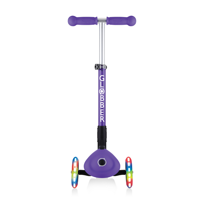 Globber - Junior Foldable Lights Scooter - Violet