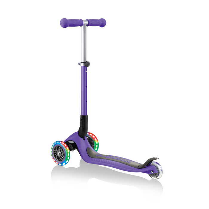 Globber - Junior Foldable Lights Scooter - Violet