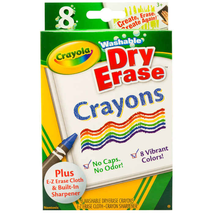 Crayola® Dry Erase Crayons 8 Count Washable