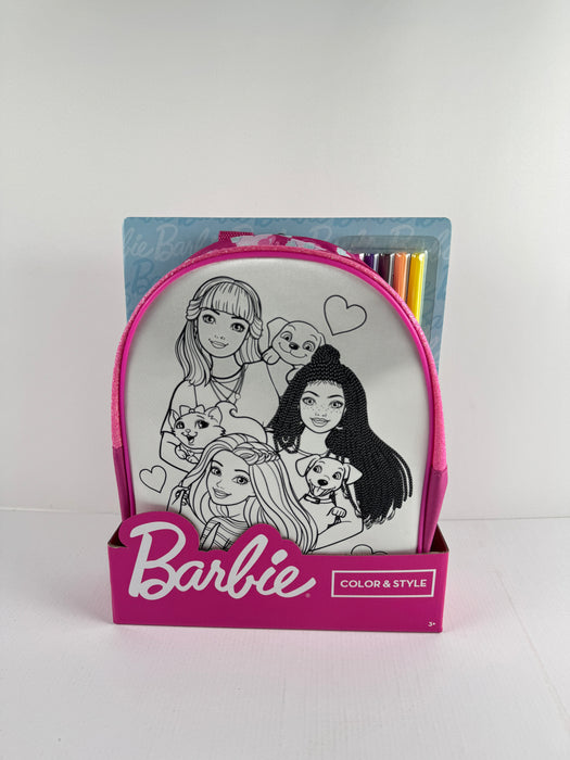 Barbie Backpack Color & Style (With 5pcs washable markers)