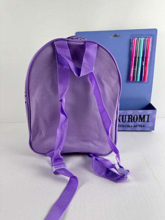 Kuromi Backpack Color & Style, With / 5pcs washable markers