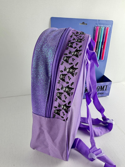 Kuromi Backpack Color & Style, With / 5pcs washable markers