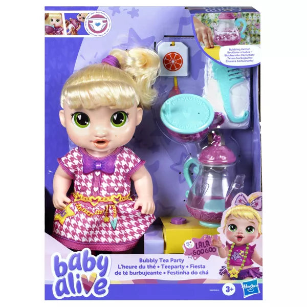 Hasbro Baby Alive Lala Bubbly Tea Party Blonde