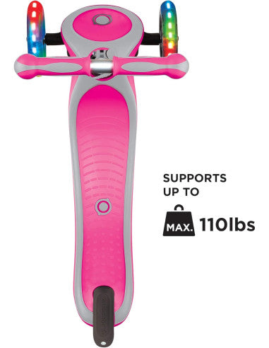 Globber - Primo Plus Lights Scooter V2 - Deep Pink