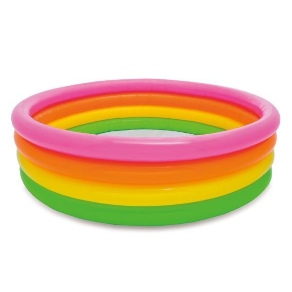 Sunset Glow 4-ring Inflatable Kids Pool (165cm x 45cm)